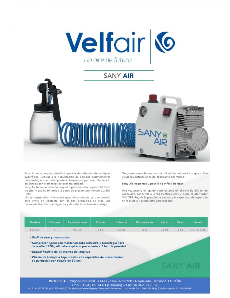 Limpiadores y desinfectantes - FANAIR, distribuidor de ventilación y  climatización
